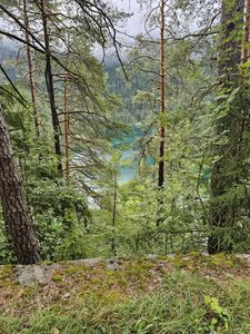 der fernstein see von meinem wanderweg aus