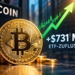 Bitcoin-ETFs: 731 Millionen Dollar an einem Tag