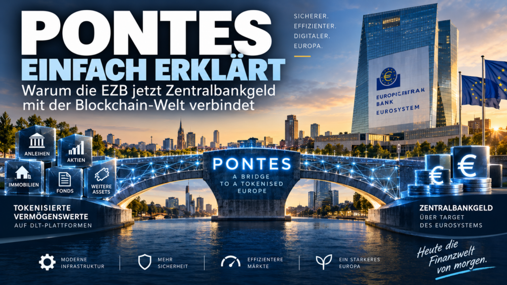 Pontes einfach erklärt: Warum die EZB jetzt Zentralbankgeld mit der Blockchain-Welt verbindet