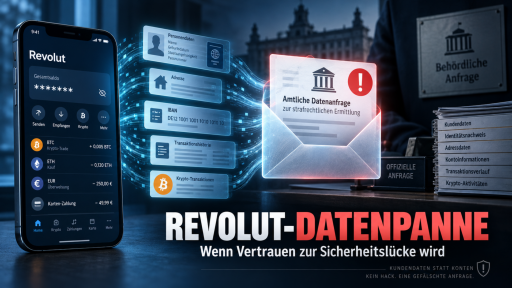 Revolut-Datenpanne: Wenn eine zentrale Datensammlung zur Gefahr wird